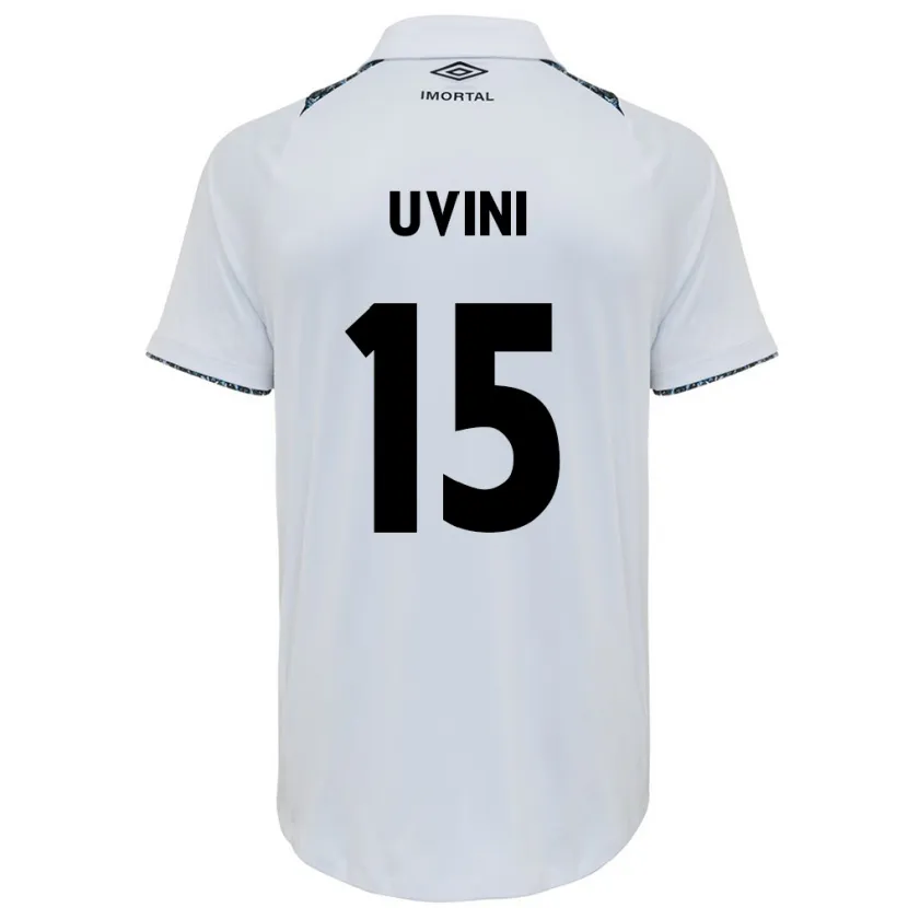 Danxen Kid Bruno Uvini #15 White Blue Away Jersey 2024/25 T-Shirt