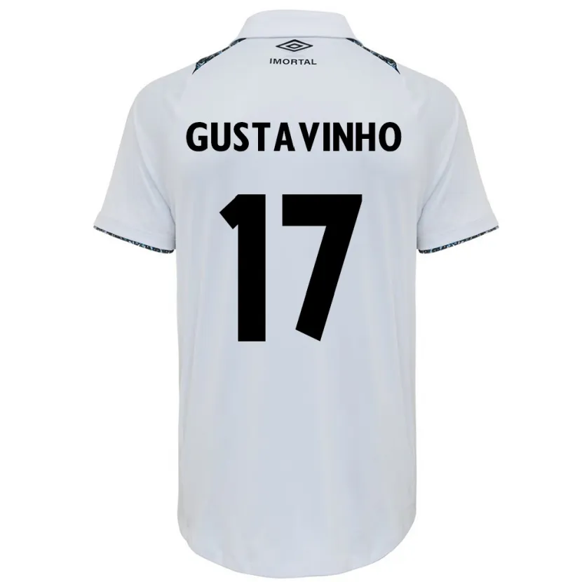 Danxen Kid Gustavinho #17 White Blue Away Jersey 2024/25 T-Shirt