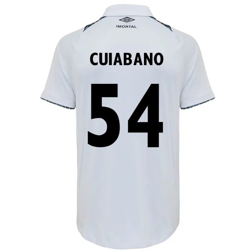 Danxen Kid Cuiabano #54 White Blue Away Jersey 2024/25 T-Shirt