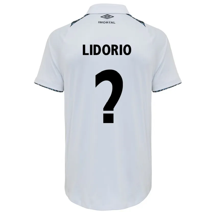 Danxen Kid João Lidório #0 White Blue Away Jersey 2024/25 T-Shirt