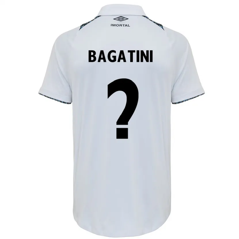 Danxen Kid Gustavo Bagatini #0 White Blue Away Jersey 2024/25 T-Shirt