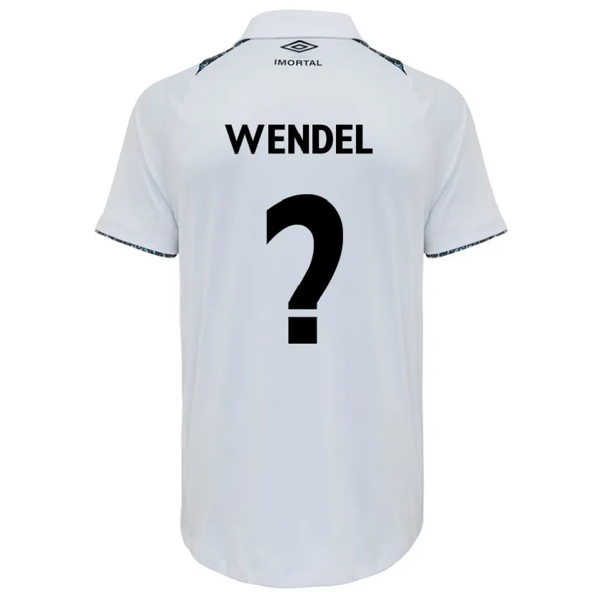 Danxen Kid Wendel #0 White Blue Away Jersey 2024/25 T-Shirt