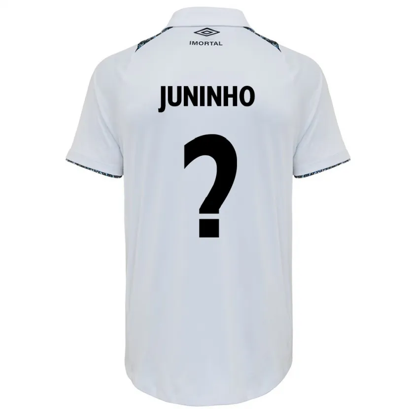 Danxen Kid Juninho #0 White Blue Away Jersey 2024/25 T-Shirt