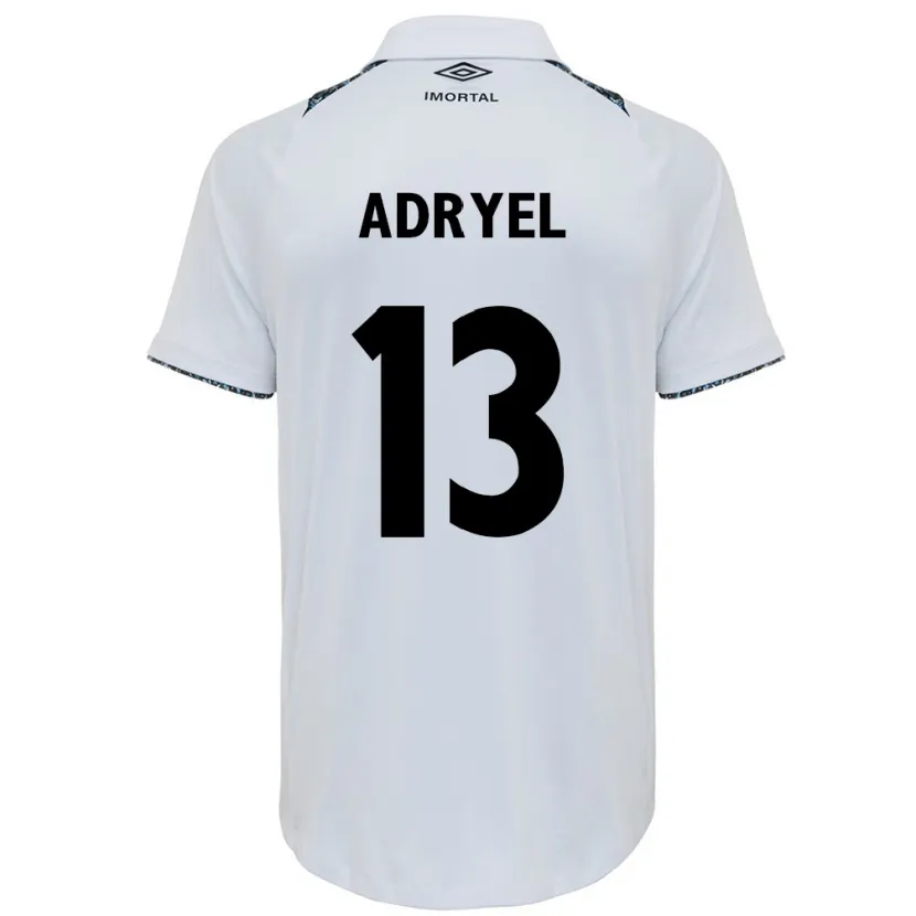 Danxen Kid Adryel #13 White Blue Away Jersey 2024/25 T-Shirt