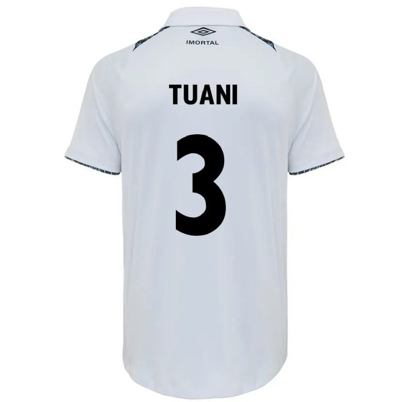 Danxen Kid Tuani #3 White Blue Away Jersey 2024/25 T-Shirt