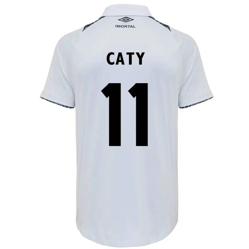 Danxen Kid Caty #11 White Blue Away Jersey 2024/25 T-Shirt