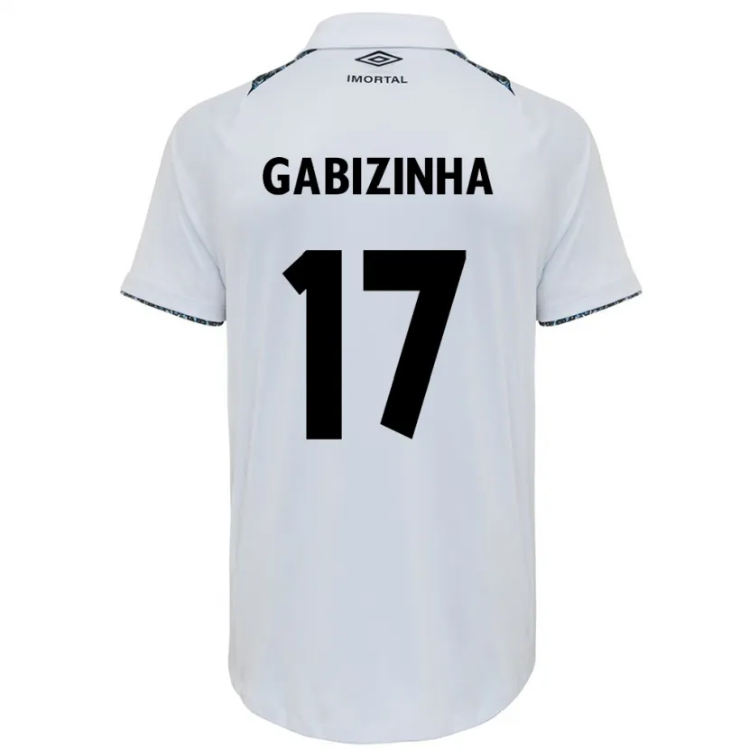 Danxen Kid Gabizinha #17 White Blue Away Jersey 2024/25 T-Shirt