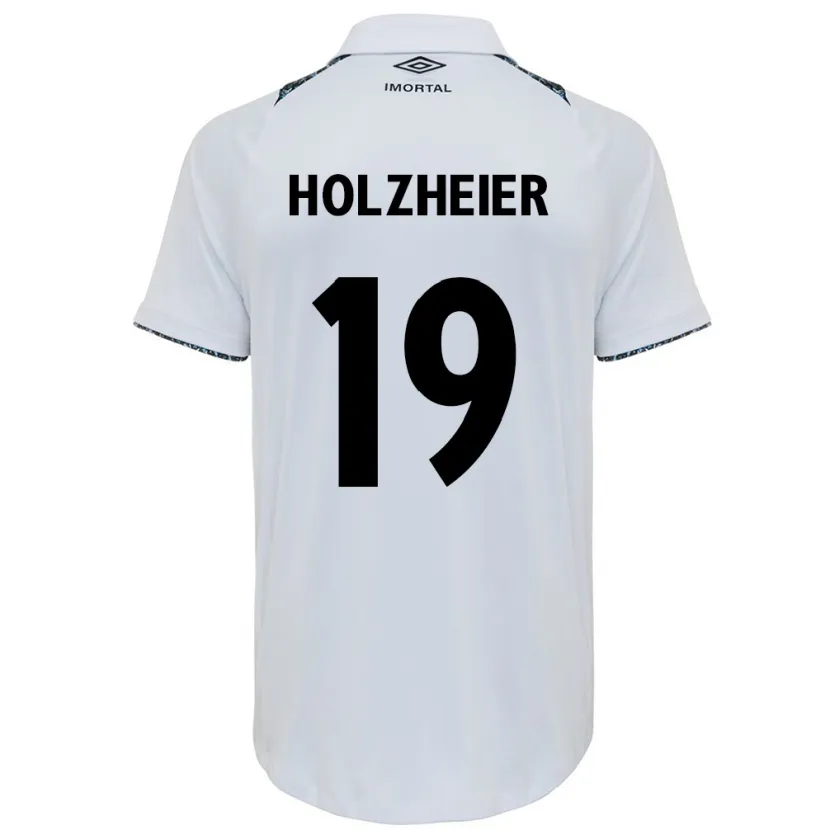 Danxen Kid Agostina Holzheier #19 White Blue Away Jersey 2024/25 T-Shirt