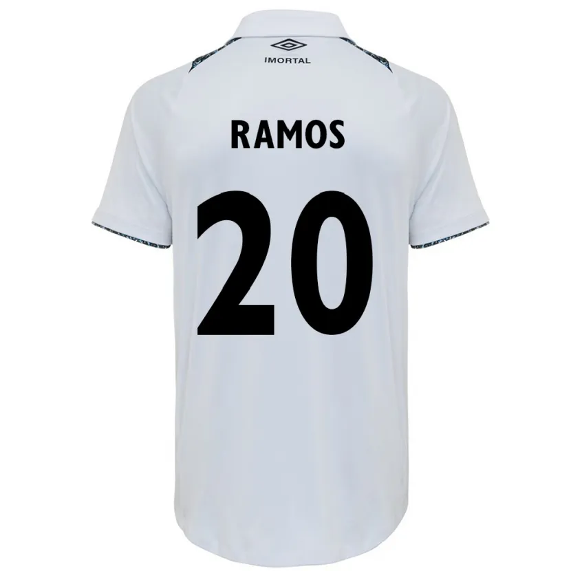 Danxen Kid Mónica Ramos #20 White Blue Away Jersey 2024/25 T-Shirt