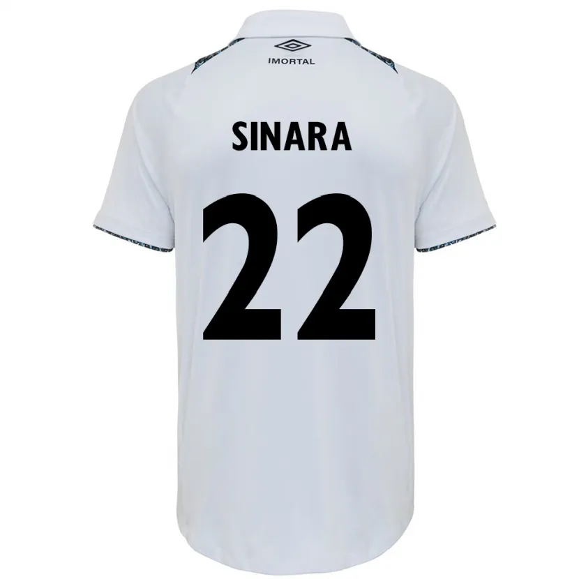 Danxen Kid Sinara #22 White Blue Away Jersey 2024/25 T-Shirt