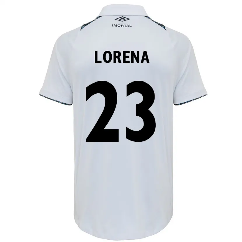 Danxen Kid Lorena #23 White Blue Away Jersey 2024/25 T-Shirt