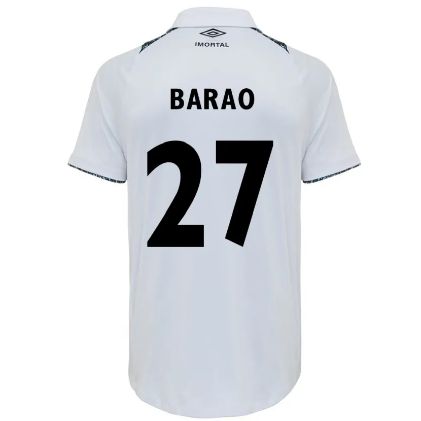 Danxen Kid Dani Barão #27 White Blue Away Jersey 2024/25 T-Shirt