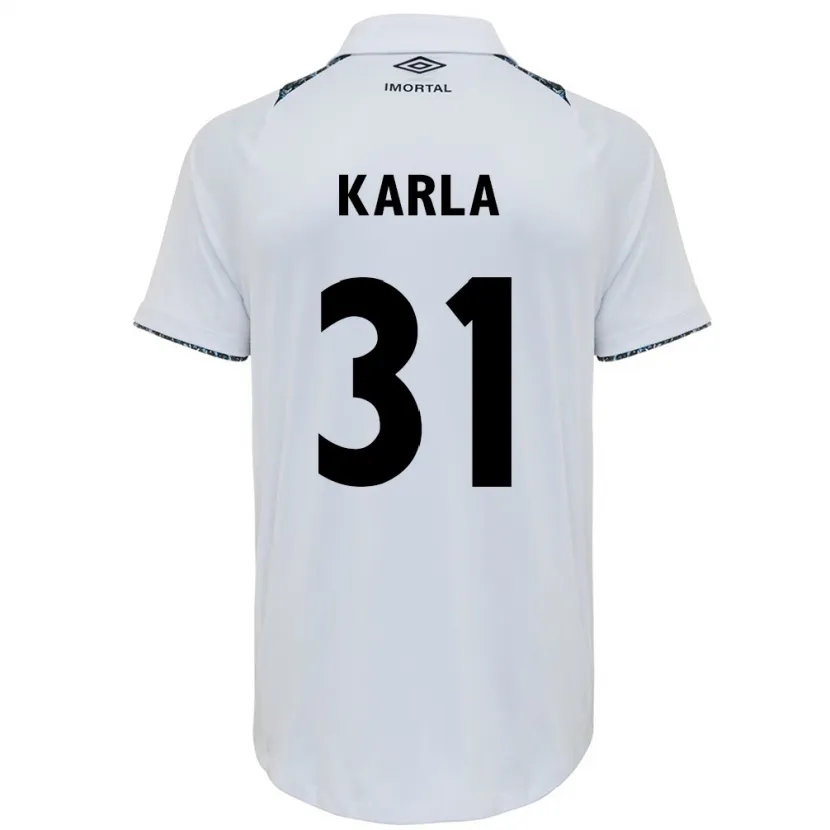 Danxen Kid Emmily Karla #31 White Blue Away Jersey 2024/25 T-Shirt