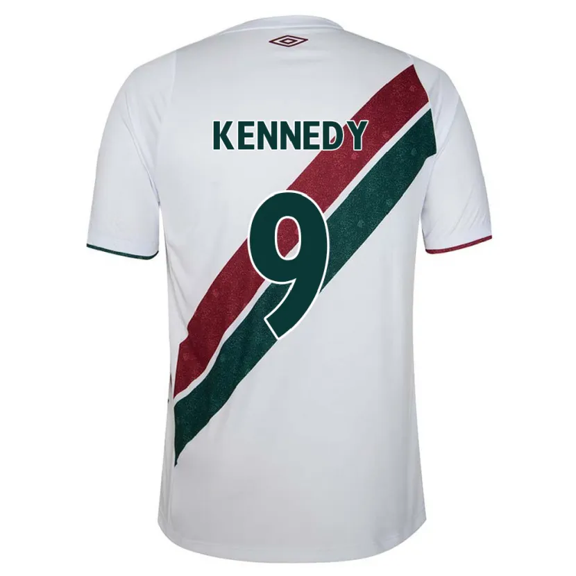 Danxen Kid John Kennedy #9 White Green Maroon Away Jersey 2024/25 T-Shirt