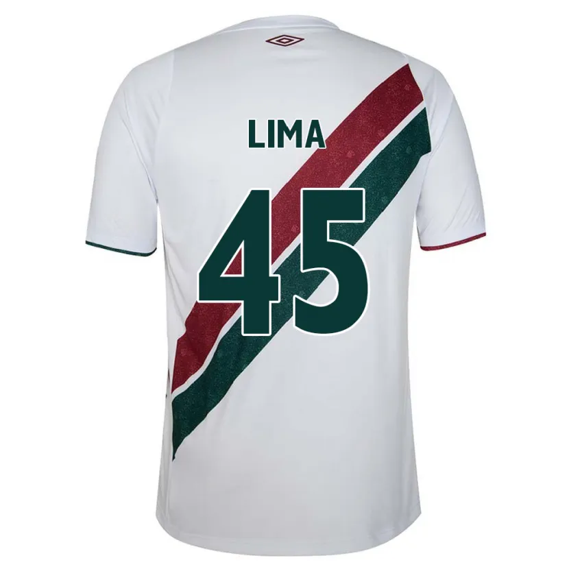 Danxen Kid Lima #45 White Green Maroon Away Jersey 2024/25 T-Shirt