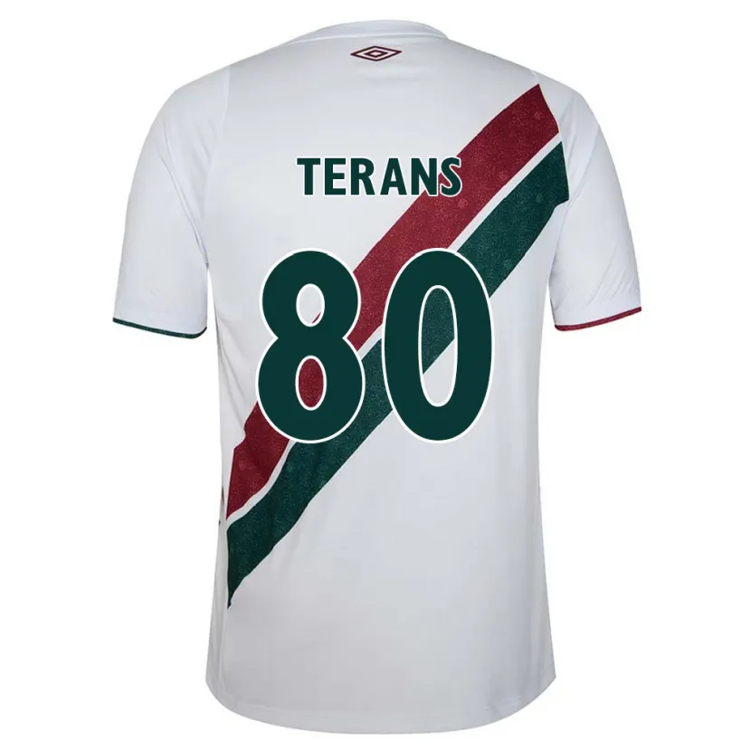 Danxen Kid David Terans #80 White Green Maroon Away Jersey 2024/25 T-Shirt