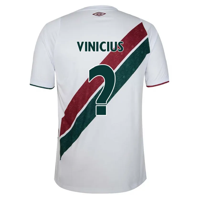 Danxen Kid Vinicius #0 White Green Maroon Away Jersey 2024/25 T-Shirt