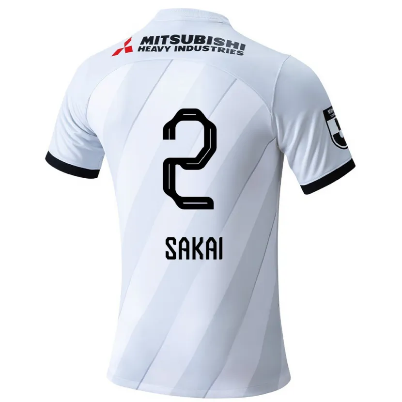 Danxen Kid Hiroki Sakai #2 White Grey Away Jersey 2024/25 T-Shirt