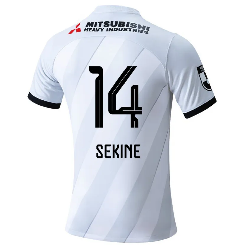 Danxen Kid Takahiro Sekine #14 White Grey Away Jersey 2024/25 T-Shirt