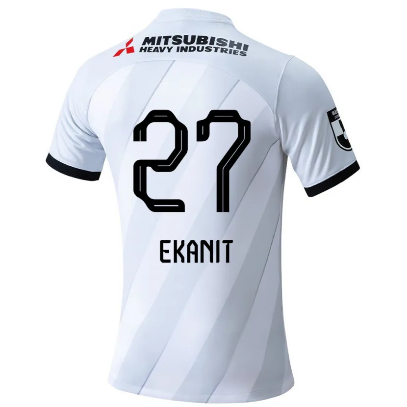 Danxen Kid Ekanit Panya #27 White Grey Away Jersey 2024/25 T-Shirt