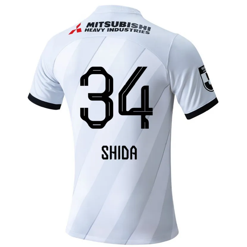 Danxen Kid Izuho Shida #34 White Grey Away Jersey 2024/25 T-Shirt