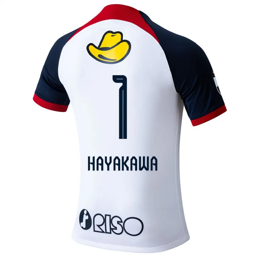 Danxen Kid Tomoki Hayakawa #1 White Blue Red Away Jersey 2024/25 T-Shirt