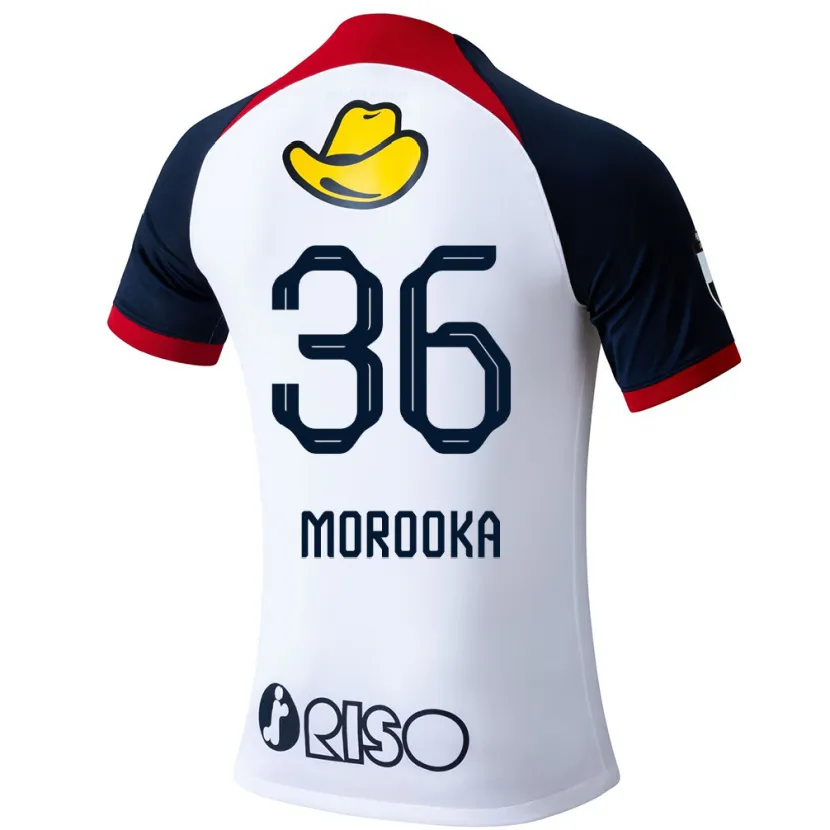 Danxen Kid Shu Morooka #36 White Blue Red Away Jersey 2024/25 T-Shirt