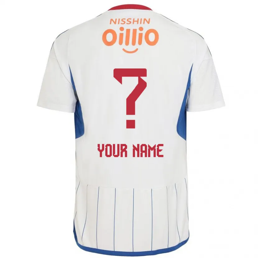 Danxen Kid Your Name #0 White Blue Red Away Jersey 2024/25 T-Shirt