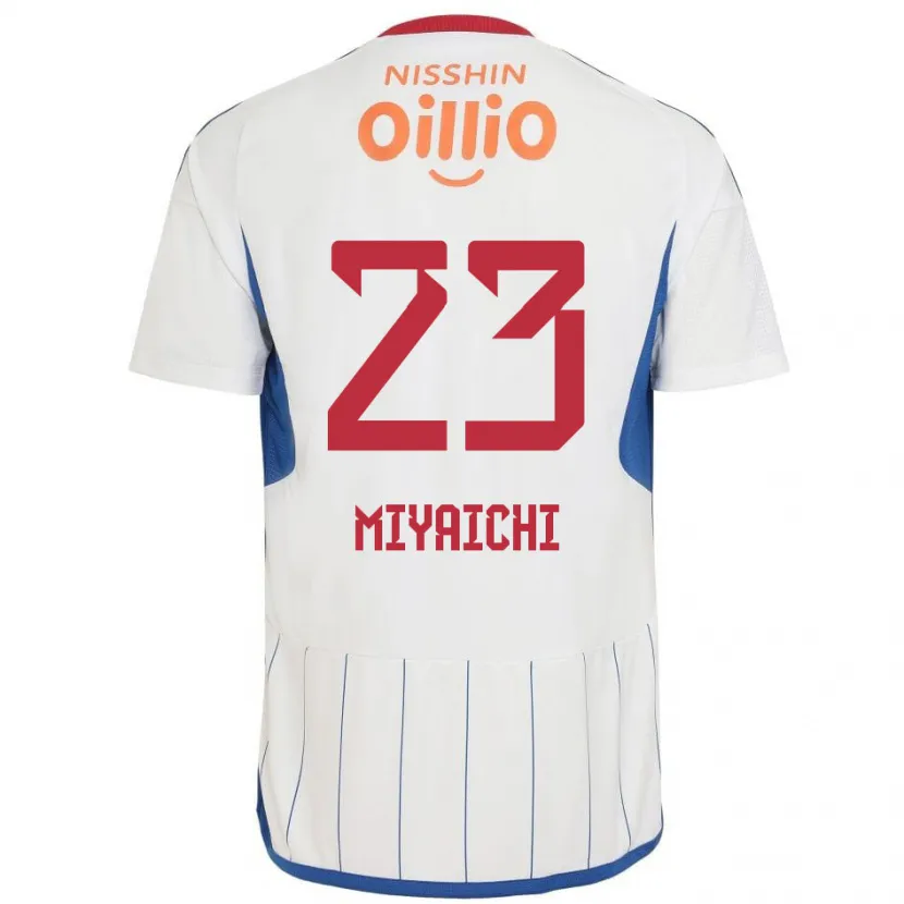 Danxen Kid Ryo Miyaichi #23 White Blue Red Away Jersey 2024/25 T-Shirt