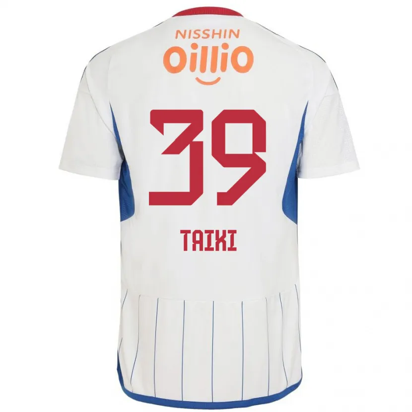 Danxen Kid Taiki Watanabe #39 White Blue Red Away Jersey 2024/25 T-Shirt