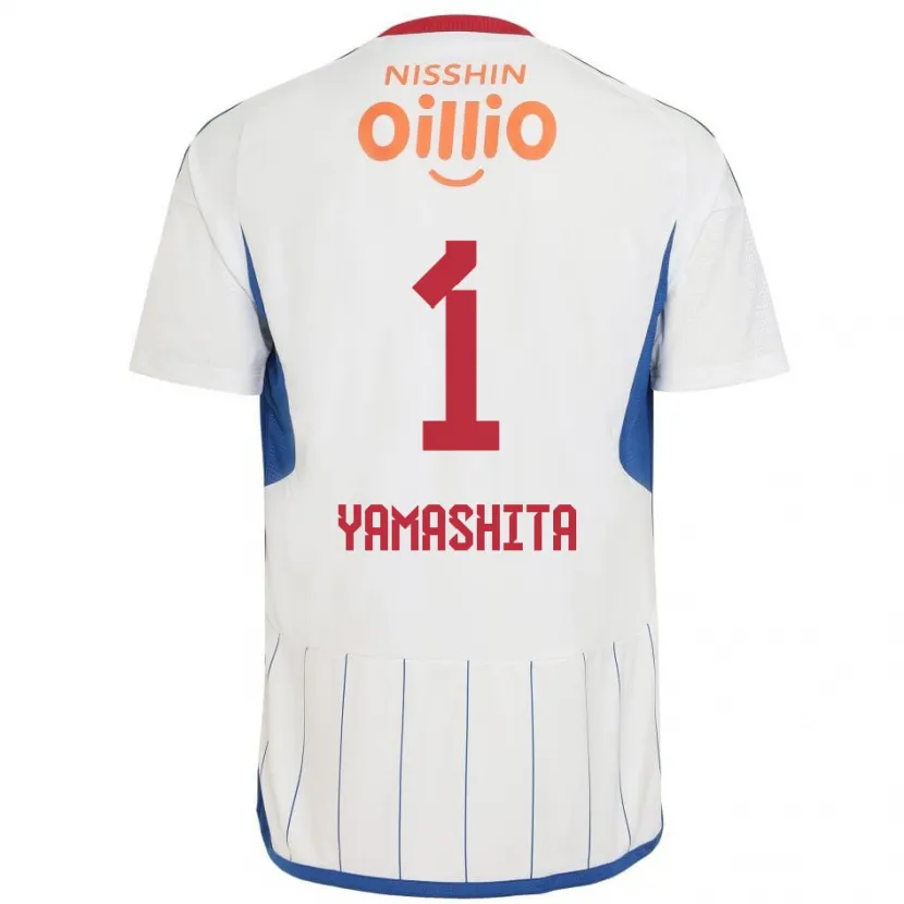 Danxen Kid Shoma Yamashita #1 White Blue Red Away Jersey 2024/25 T-Shirt