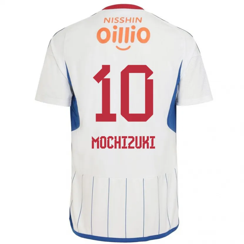 Danxen Kid Kohei Mochizuki #10 White Blue Red Away Jersey 2024/25 T-Shirt