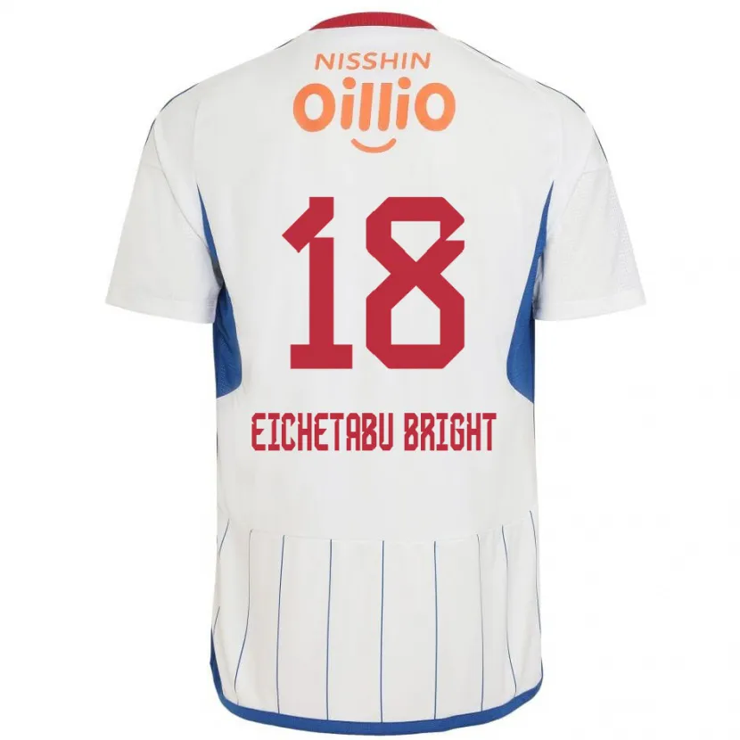 Danxen Kid Kai Eichetabu Bright #18 White Blue Red Away Jersey 2024/25 T-Shirt