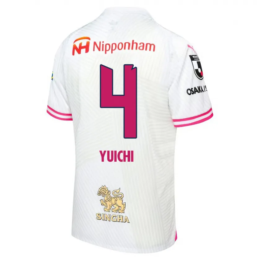 Danxen Kid Yuichi Hirano #4 White Pink Away Jersey 2024/25 T-Shirt