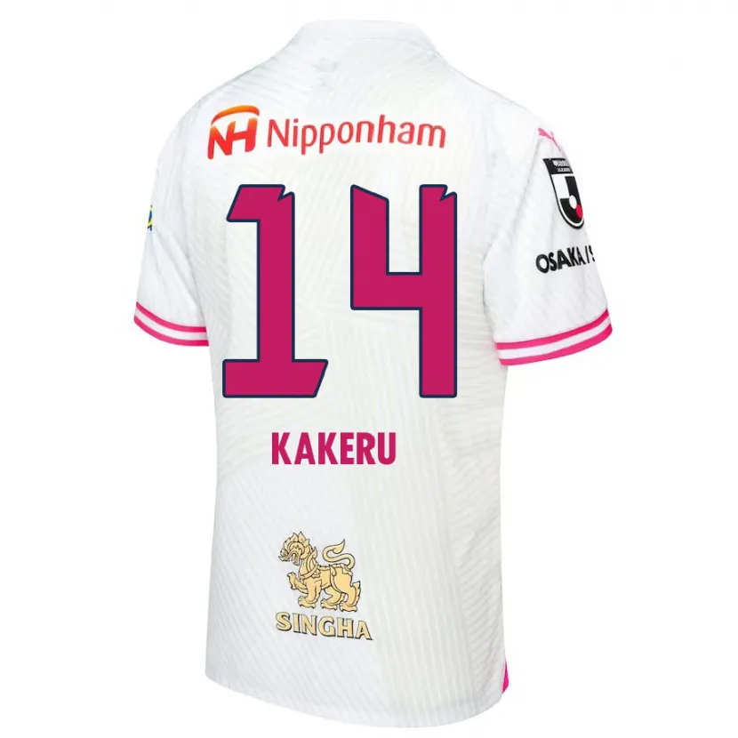 Danxen Kid Kakeru Funaki #14 White Pink Away Jersey 2024/25 T-Shirt