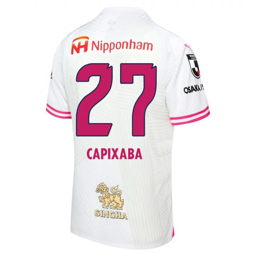 Danxen Kid Capixaba #27 White Pink Away Jersey 2024/25 T-Shirt