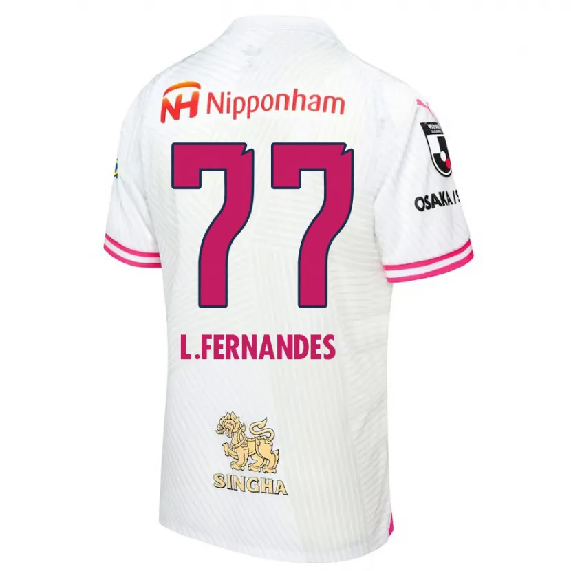 Danxen Kid Lucas Fernandes #77 White Pink Away Jersey 2024/25 T-Shirt