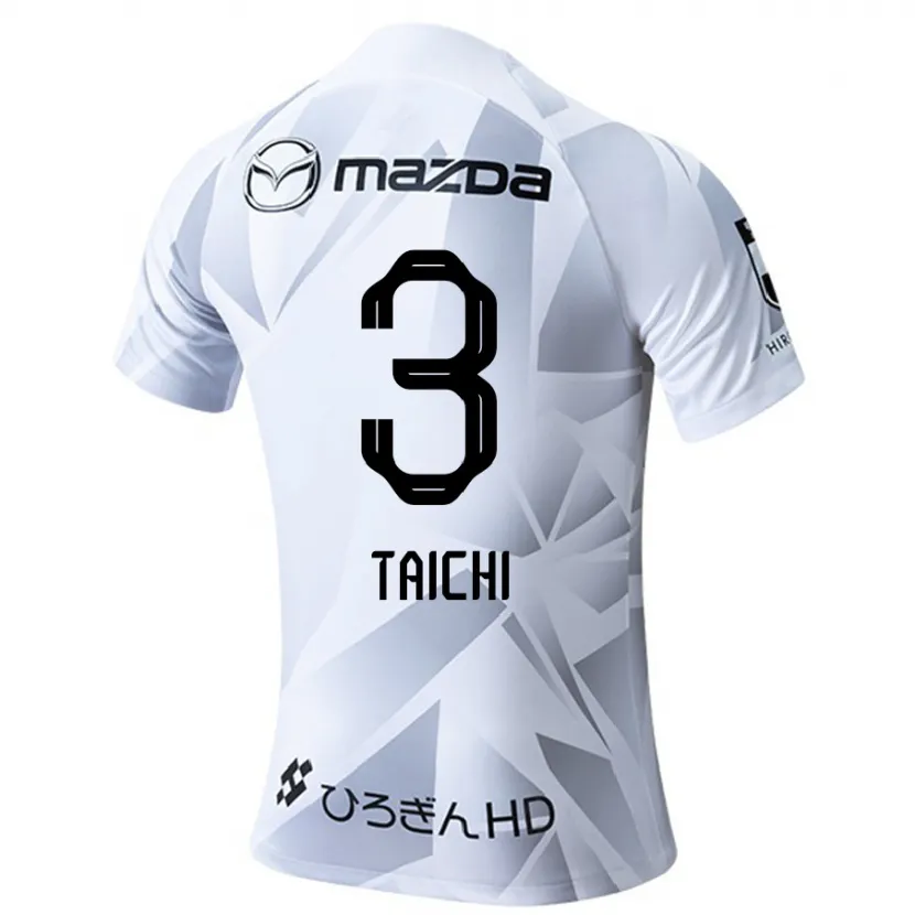 Danxen Kid Taichi Yamasaki #3 White Grey Black Away Jersey 2024/25 T-Shirt