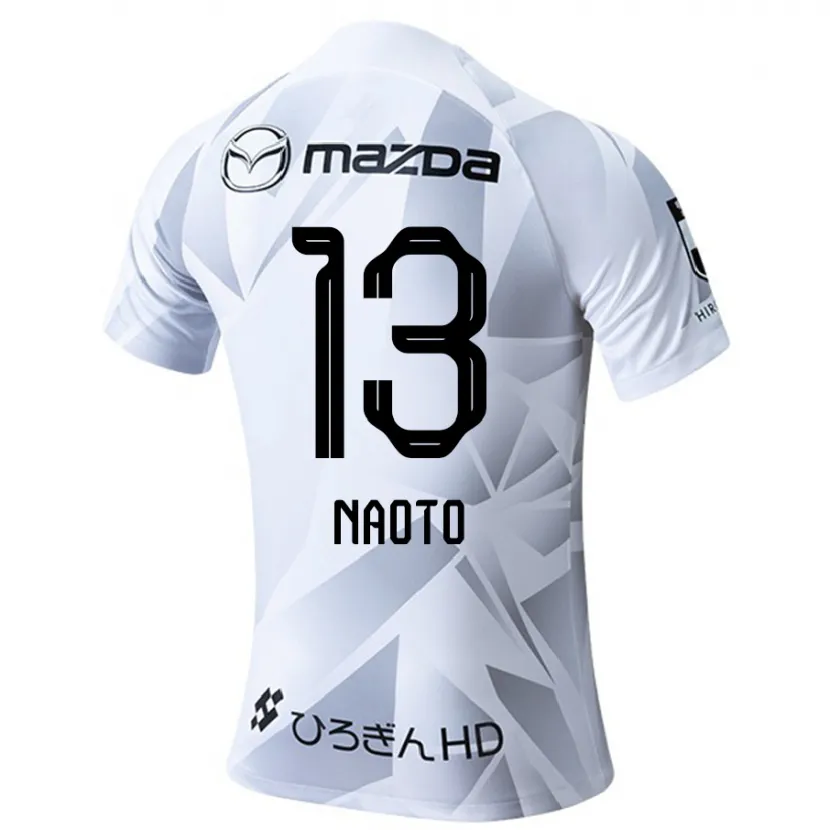 Danxen Kid Naoto Arai #13 White Grey Black Away Jersey 2024/25 T-Shirt