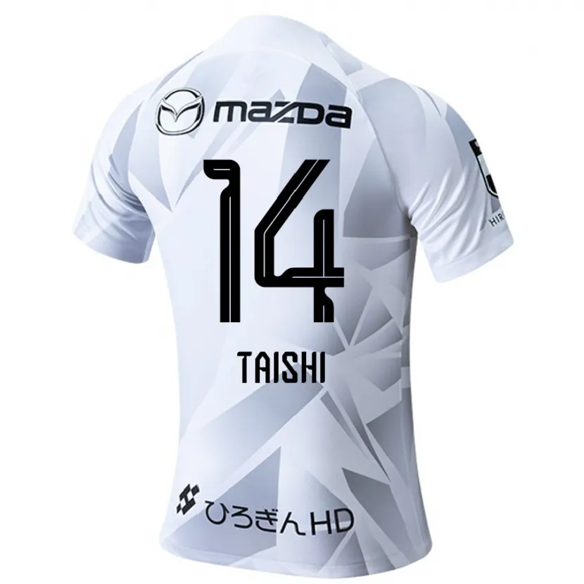 Danxen Kid Taishi Matsumoto #14 White Grey Black Away Jersey 2024/25 T-Shirt