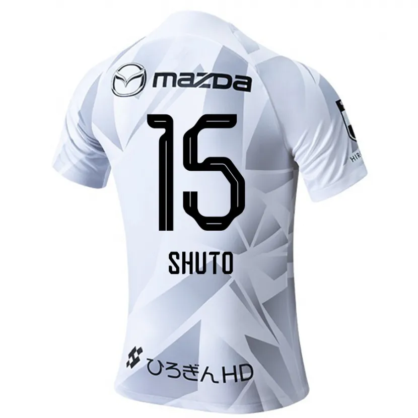 Danxen Kid Shuto Nakano #15 White Grey Black Away Jersey 2024/25 T-Shirt