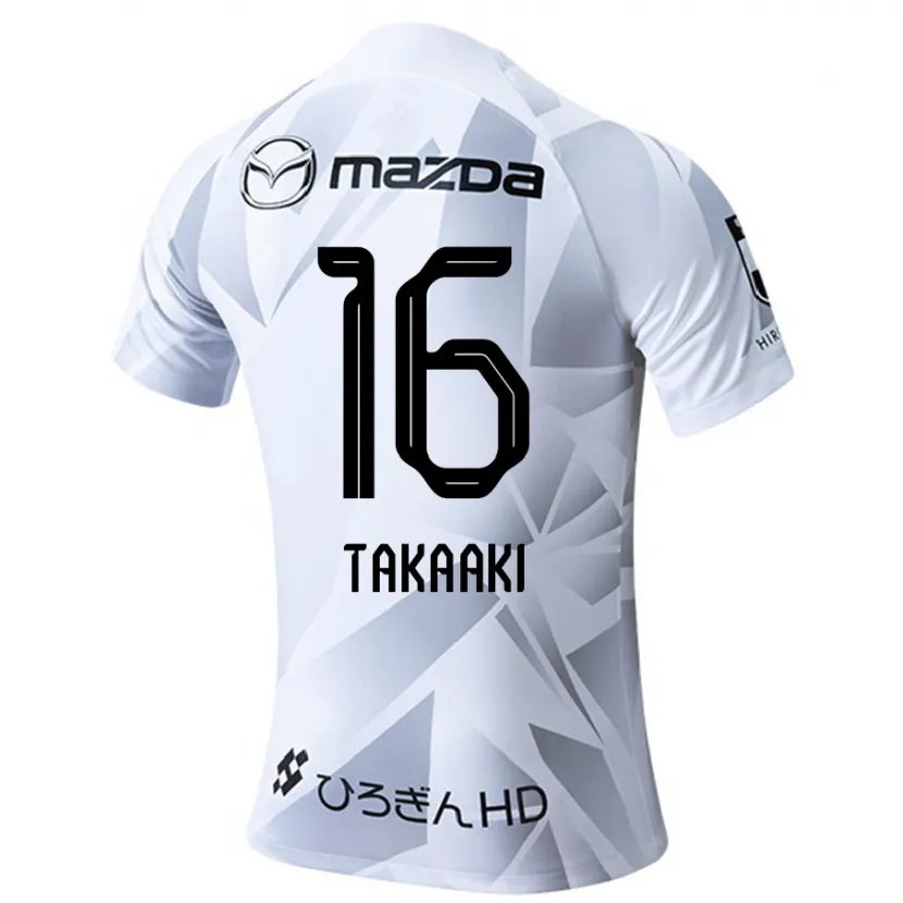 Danxen Kid Takaaki Shichi #16 White Grey Black Away Jersey 2024/25 T-Shirt