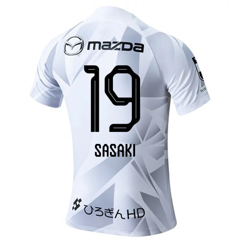 Danxen Kid Sho Sasaki #19 White Grey Black Away Jersey 2024/25 T-Shirt