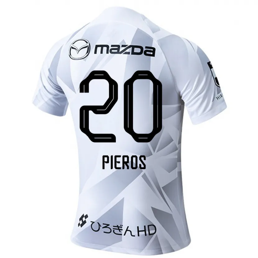 Danxen Kid Pieros Sotiriou #20 White Grey Black Away Jersey 2024/25 T-Shirt