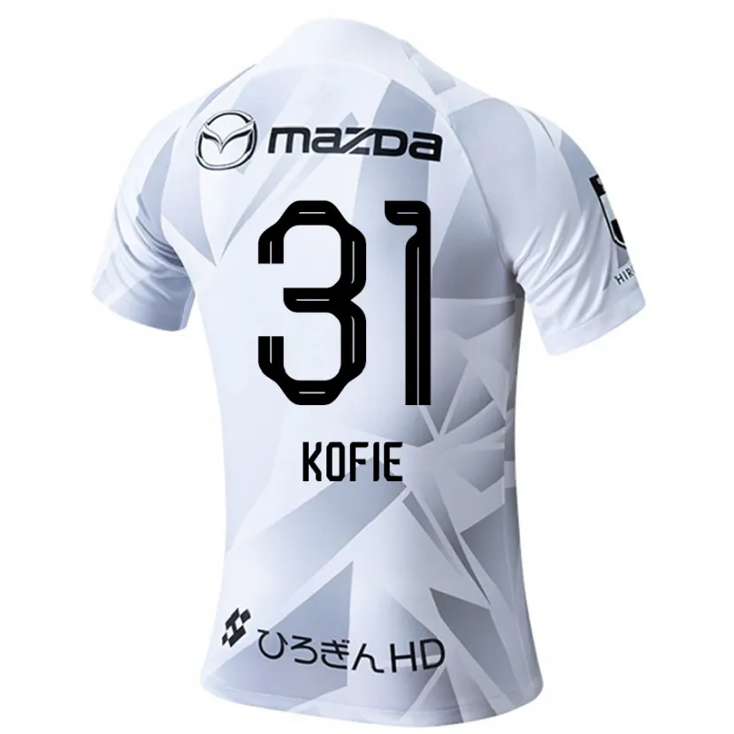 Danxen Kid Shota Kofie #31 White Grey Black Away Jersey 2024/25 T-Shirt