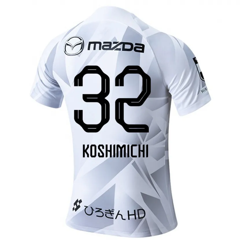 Danxen Kid Sota Koshimichi #32 White Grey Black Away Jersey 2024/25 T-Shirt