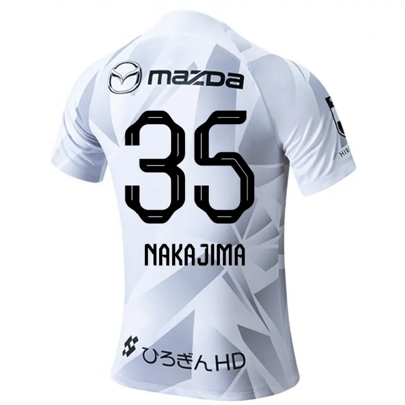 Danxen Kid Yotaro Nakajima #35 White Grey Black Away Jersey 2024/25 T-Shirt