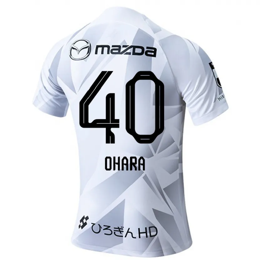 Danxen Kid Motoki Ohara #40 White Grey Black Away Jersey 2024/25 T-Shirt