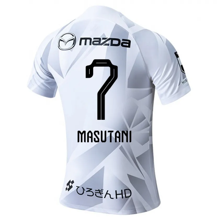 Danxen Kid Ayuki Masutani #7 White Grey Black Away Jersey 2024/25 T-Shirt