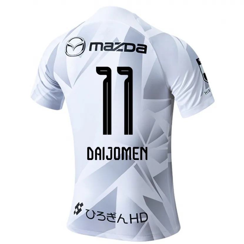 Danxen Kid Arashi Daijomen #11 White Grey Black Away Jersey 2024/25 T-Shirt